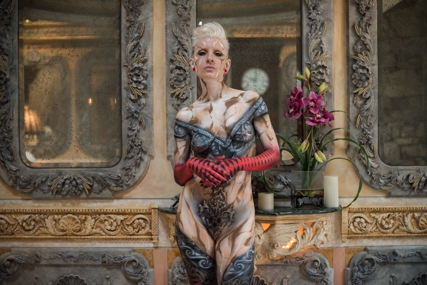 Roustan body paint on Ulorin Vex at the home of Dominic LaFerla